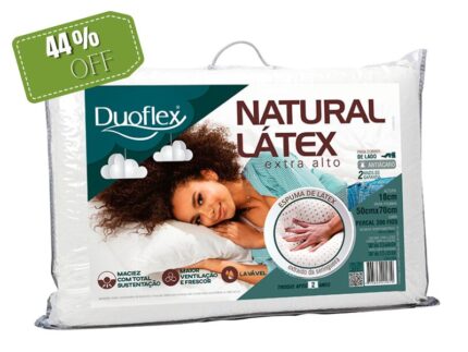 Promo Travesseiro Natural Látex Extra Alto